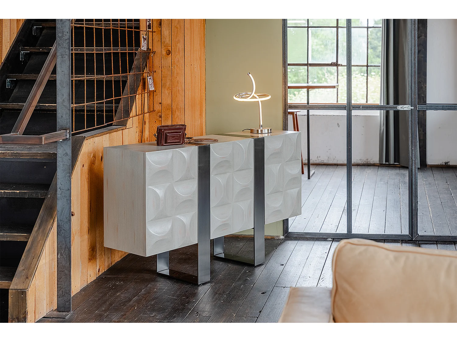 Credenza - Grigio Legno, metallo - MARGO