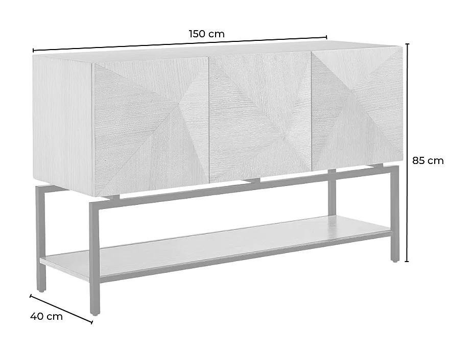 Sideboard - Braun Holz - ANJO