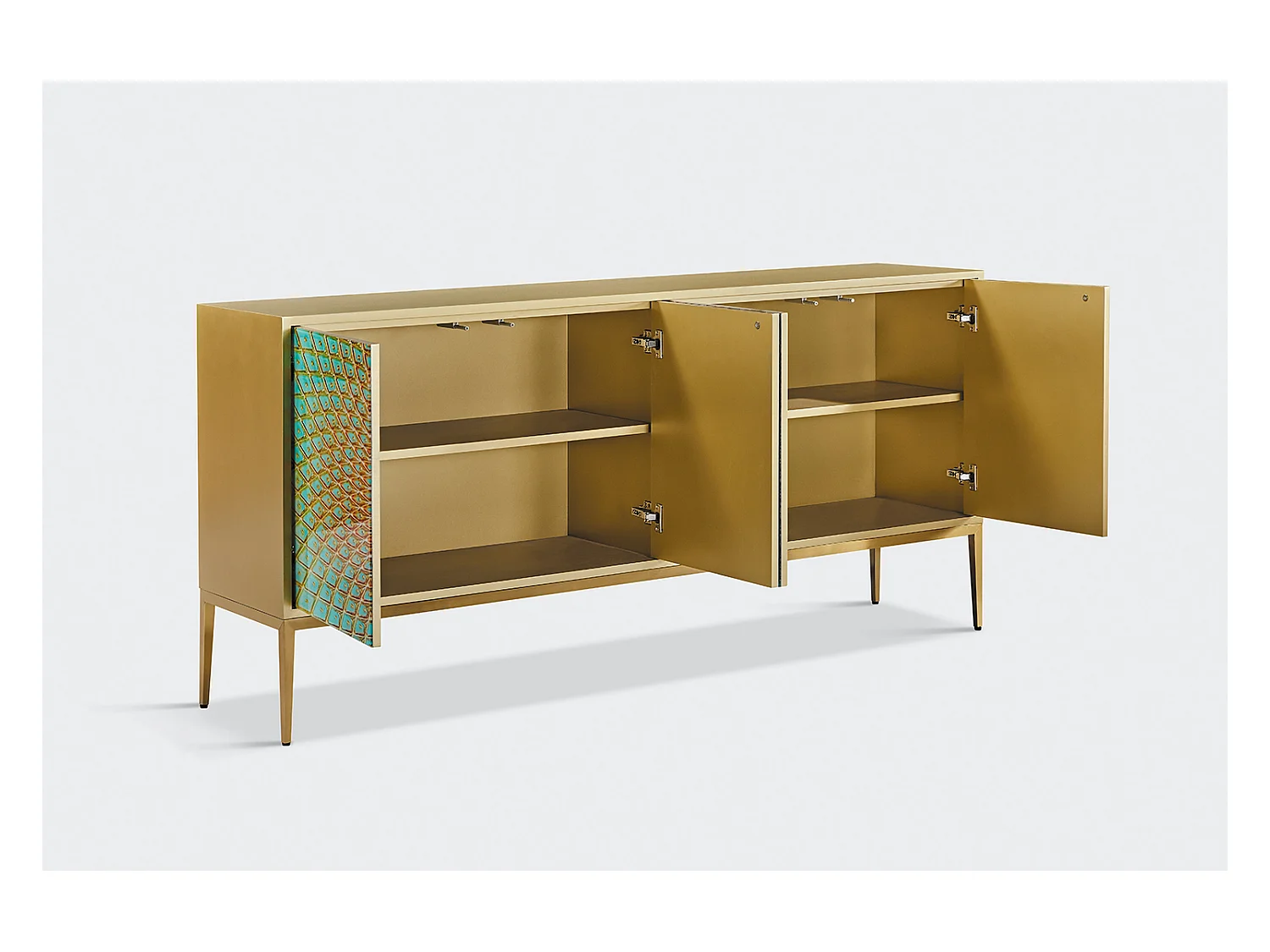 Sideboard - Grün Holz - LAGO