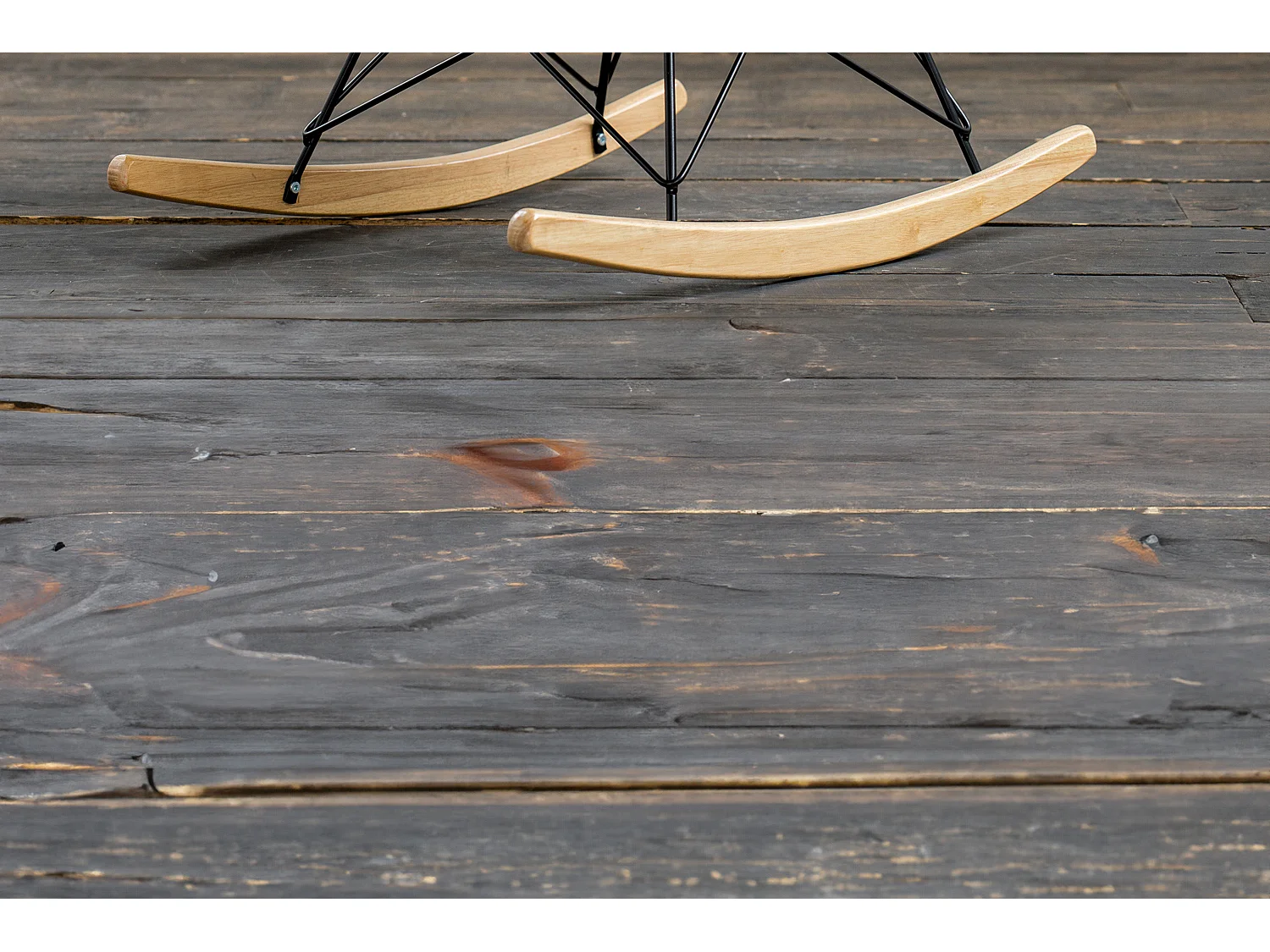 Schaukelstuhl - Grau Webstoff - STELLA