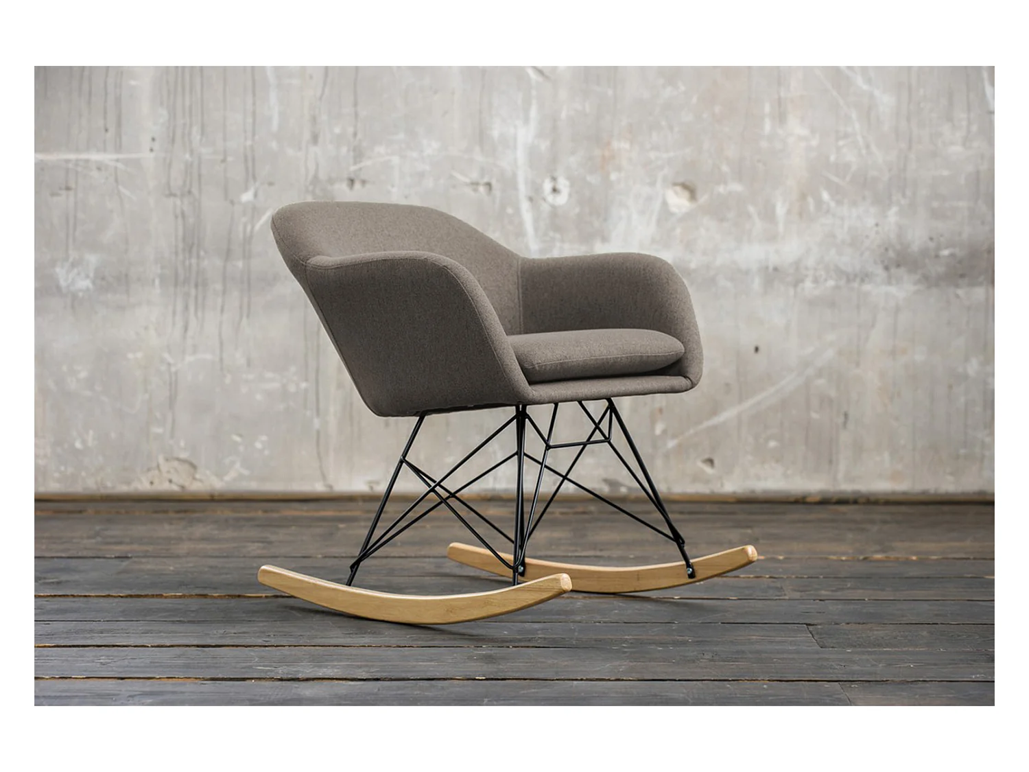 Fauteuil - marron tissu tissé - STELLA