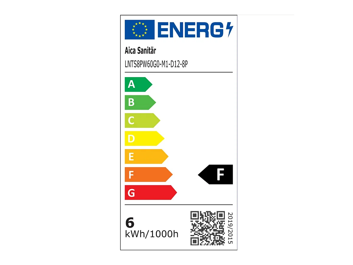 AICA LED Badspiegel 60x60cm Beschlagfrei Kaltweiß Dimmbar Memory-Funktion
