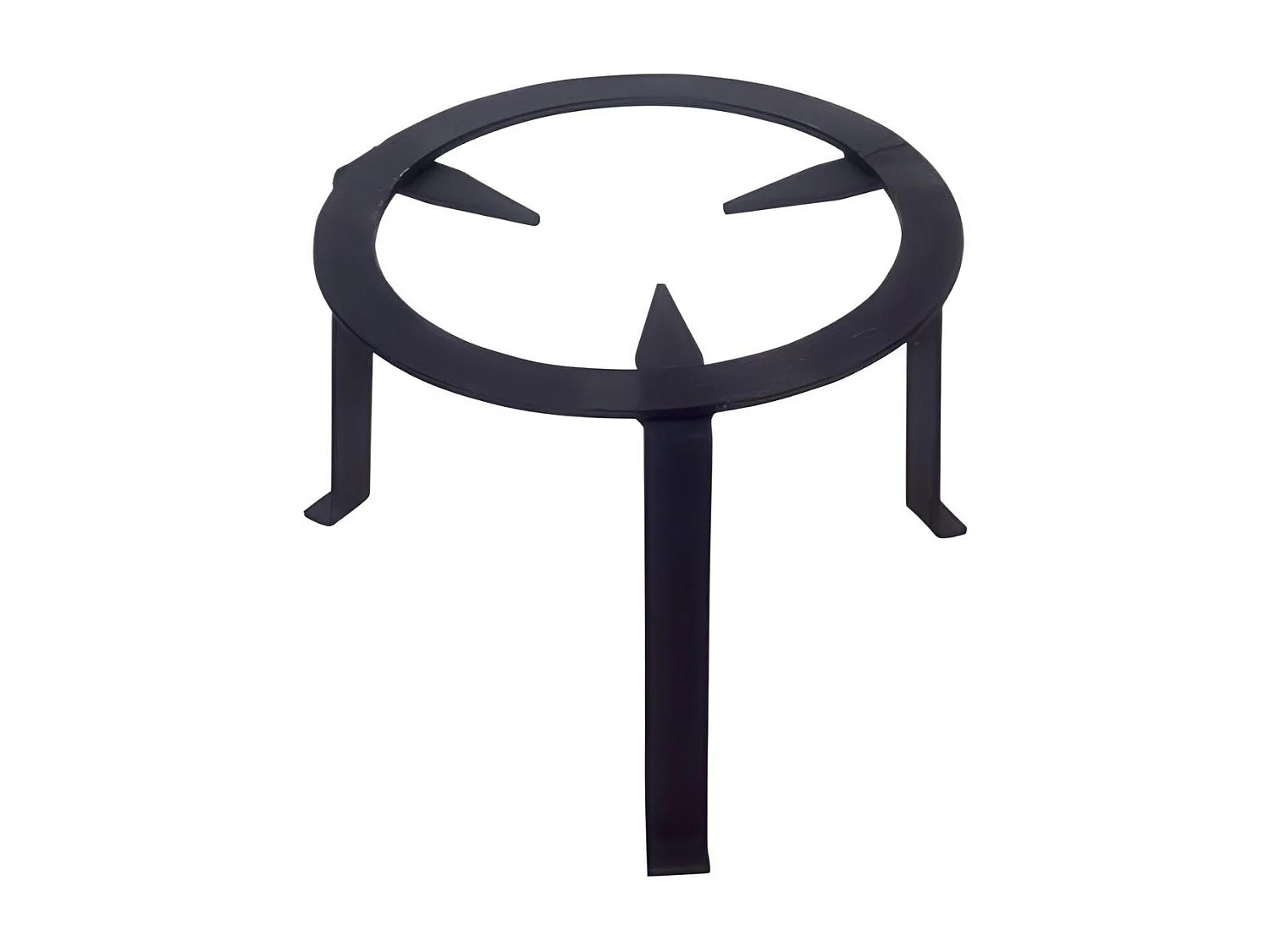 Trépied pour cheminée feux, réchaud, en fer forgé couleur Noir - Hauteur 20 x Ø 25 cm