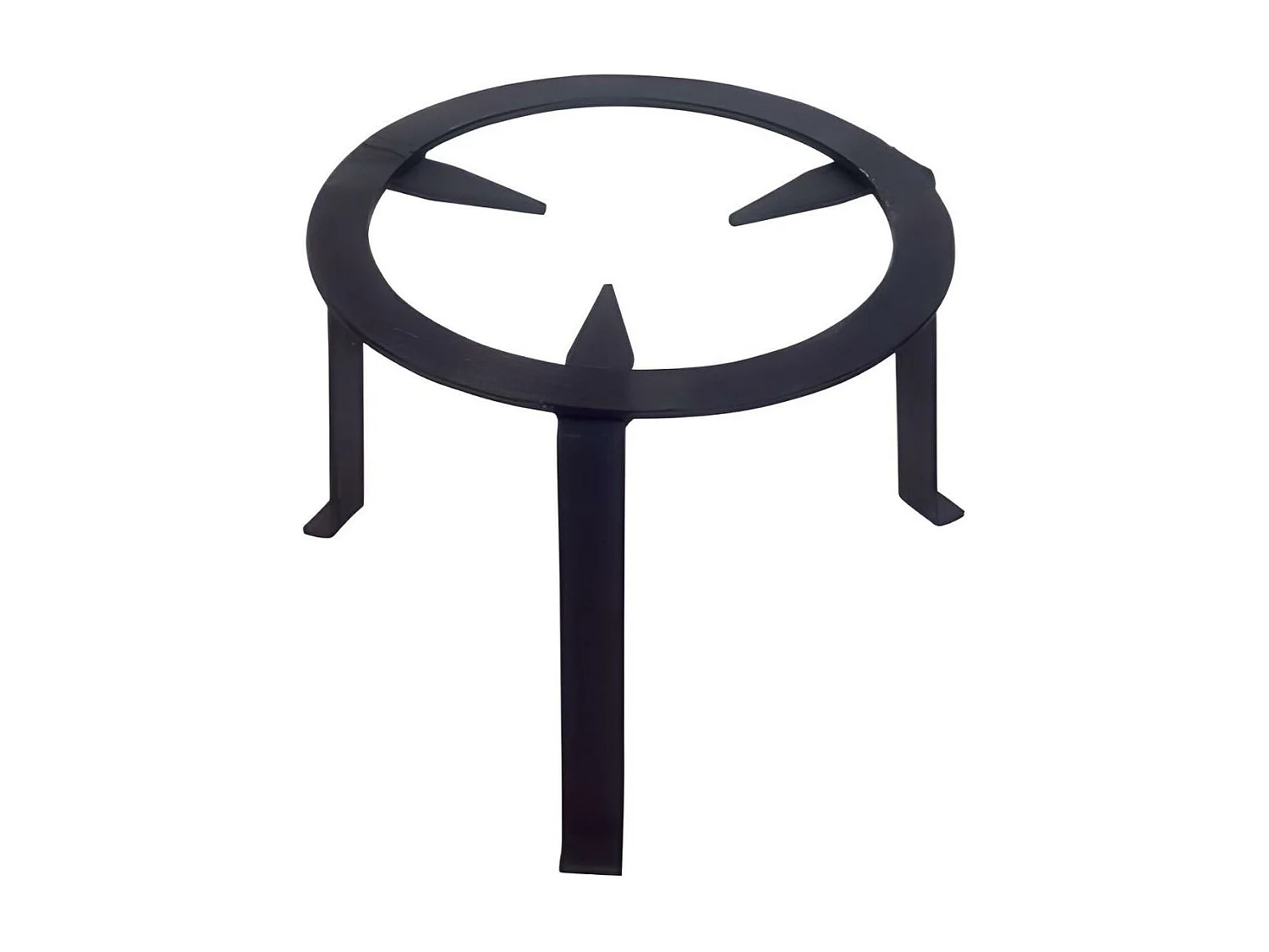 Trépied pour cheminée feux, réchaud, en fer forgé couleur Noir - Hauteur 29 x Ø 50 cm