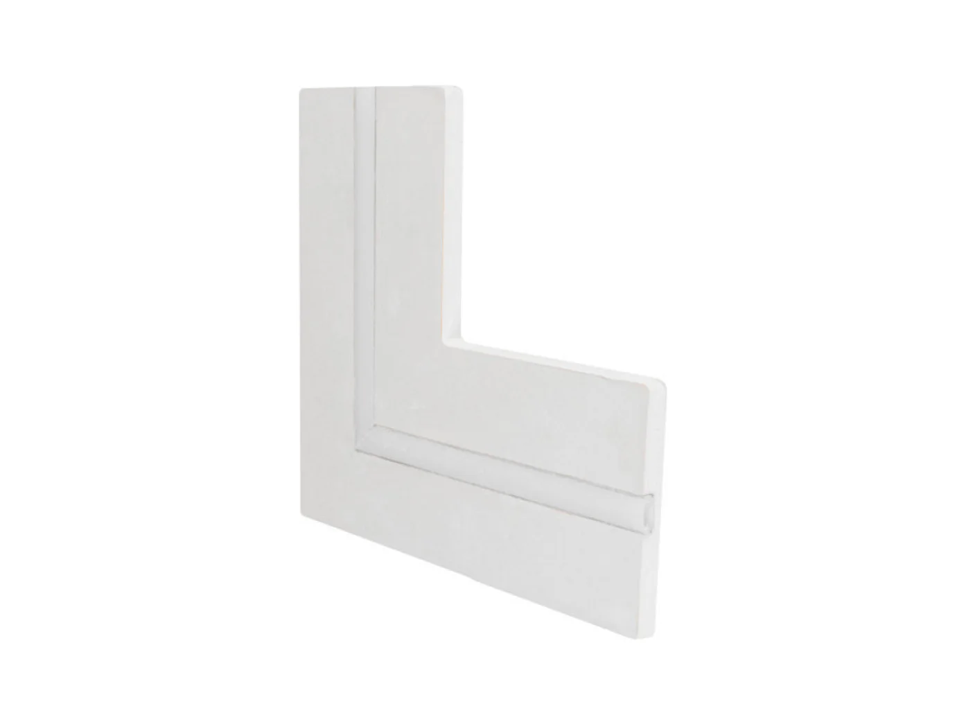 Profilé en L en aluminium intégré pour bandes LED dans des plaques de plâtre à encastrer