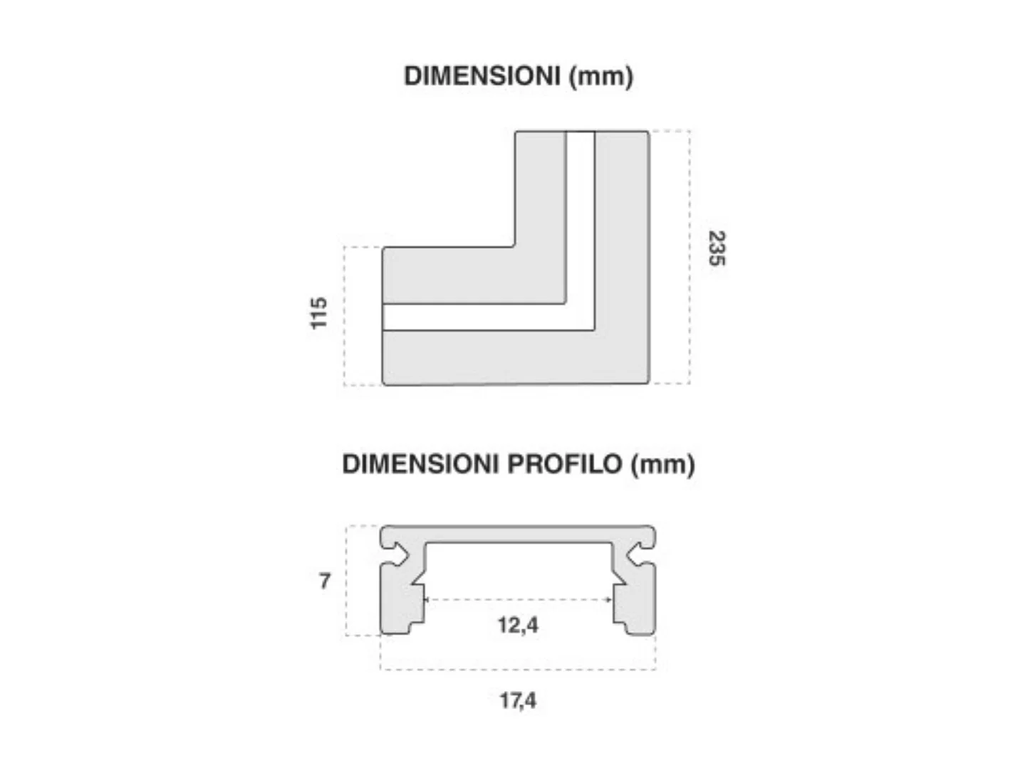 Zintegrowany aluminiowy profil L do ukrytych pasków LED w płytach gipsowo-kartonowych