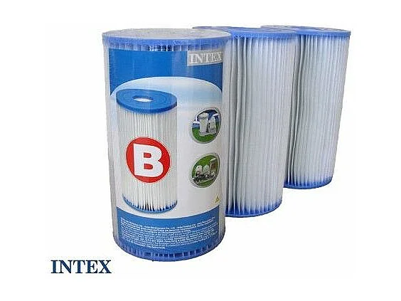 Lot de 3 Cartouches de filtration pour piscines - type B - Intex