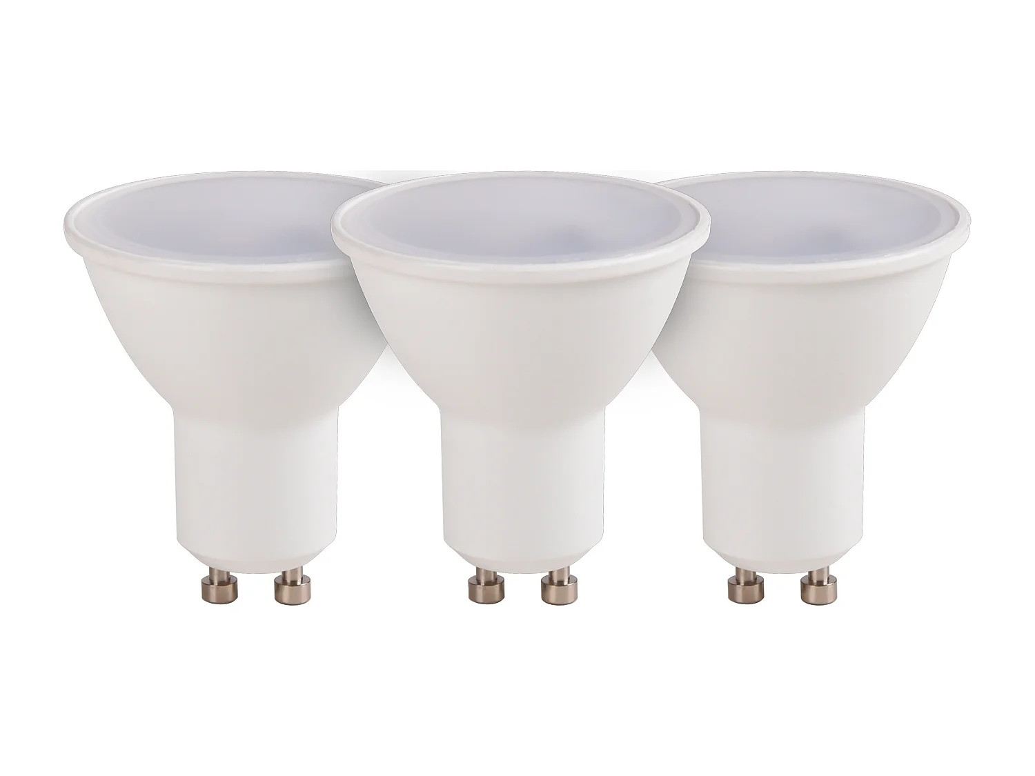 Lot de 3 ampoules LED connectées GU10 (LuzE) 2700/6500K 400lm 5W WiFi - Voltman