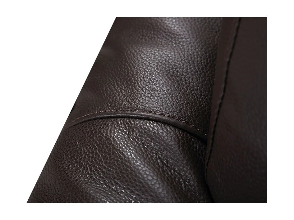 Fauteuil cuir Design BRODY Marron