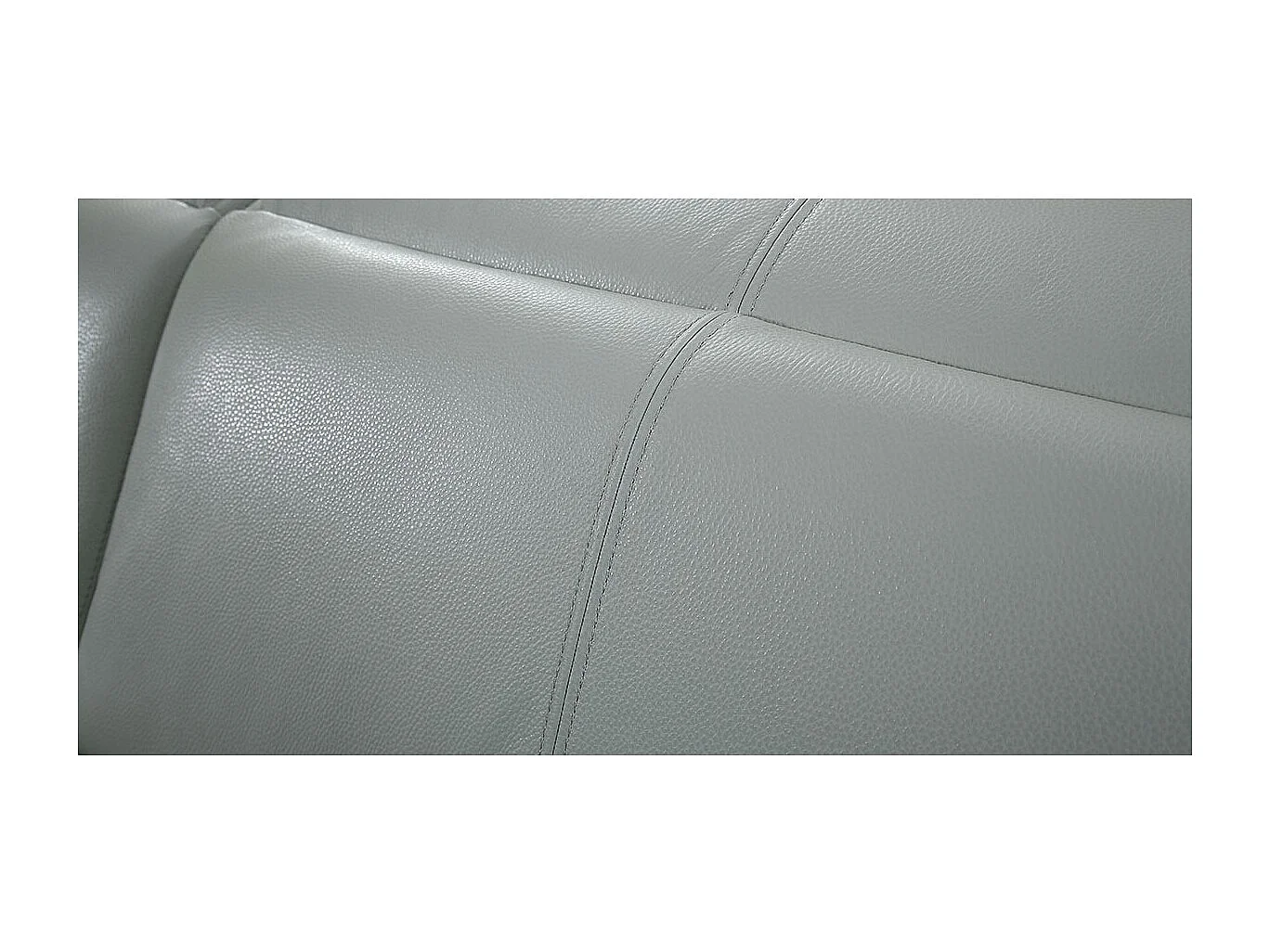 Fauteuil cuir Design GARLIK Gris perle