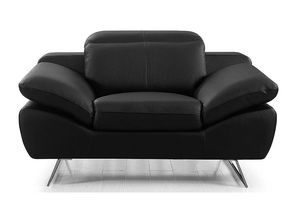 Fauteuil cuir Design SARM Noir