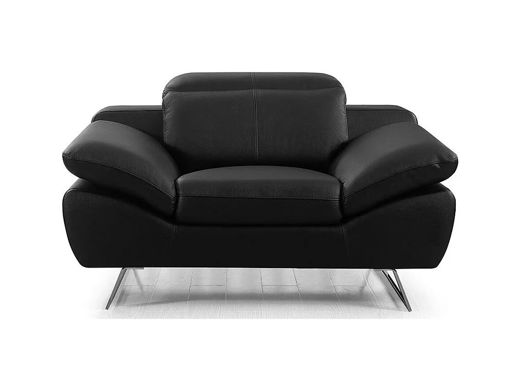 Fauteuil cuir Design SARM Noir
