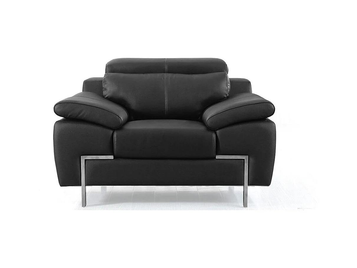 Fauteuil Cuir Design KARE Noir
