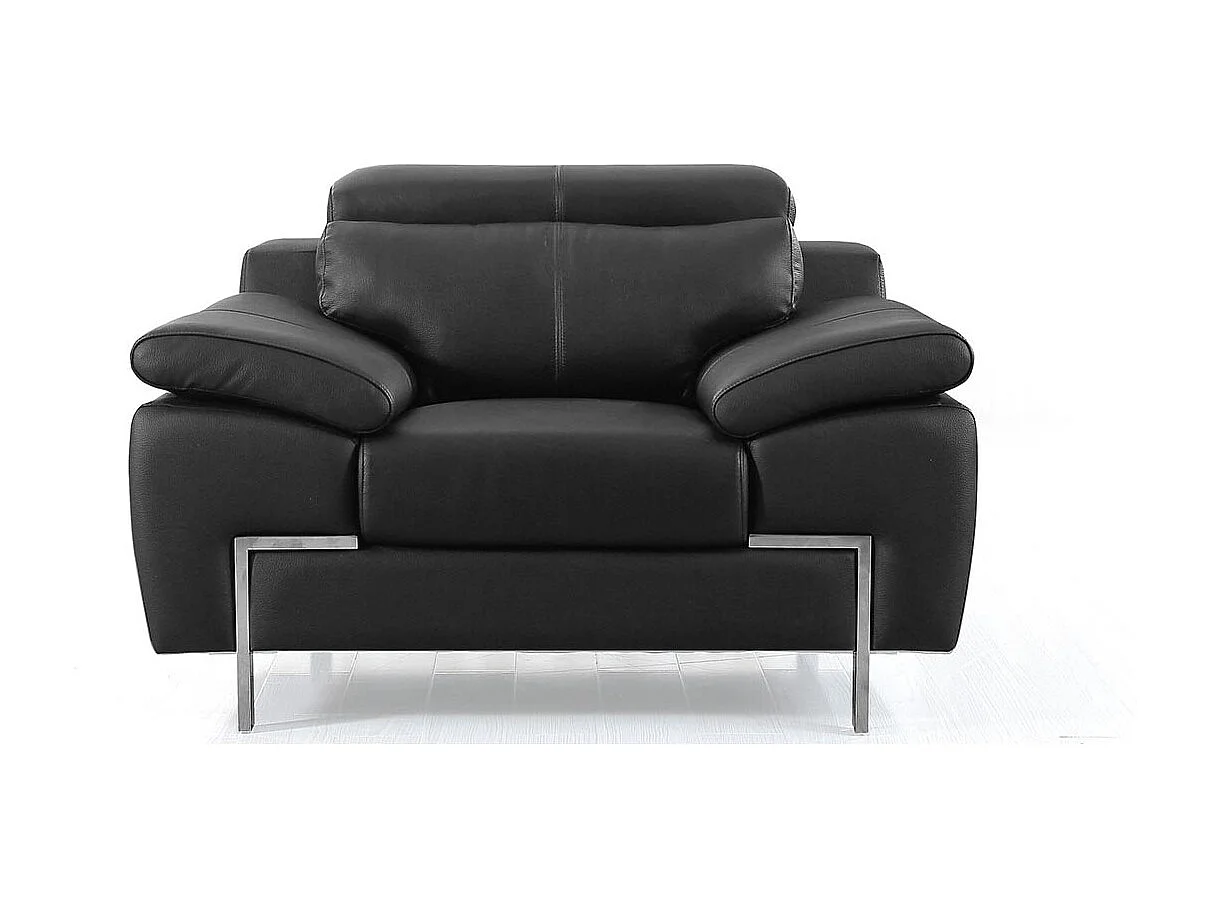 Fauteuil Cuir Design KARE Noir