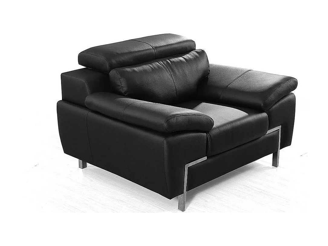 Fauteuil Cuir Design KARE Noir