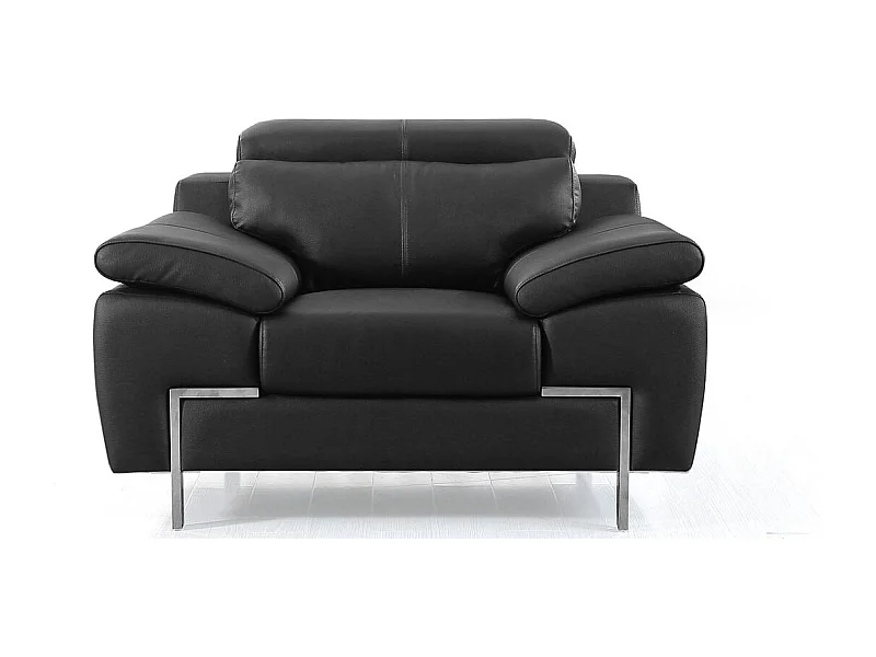 Fauteuil Cuir Design KARE Noir