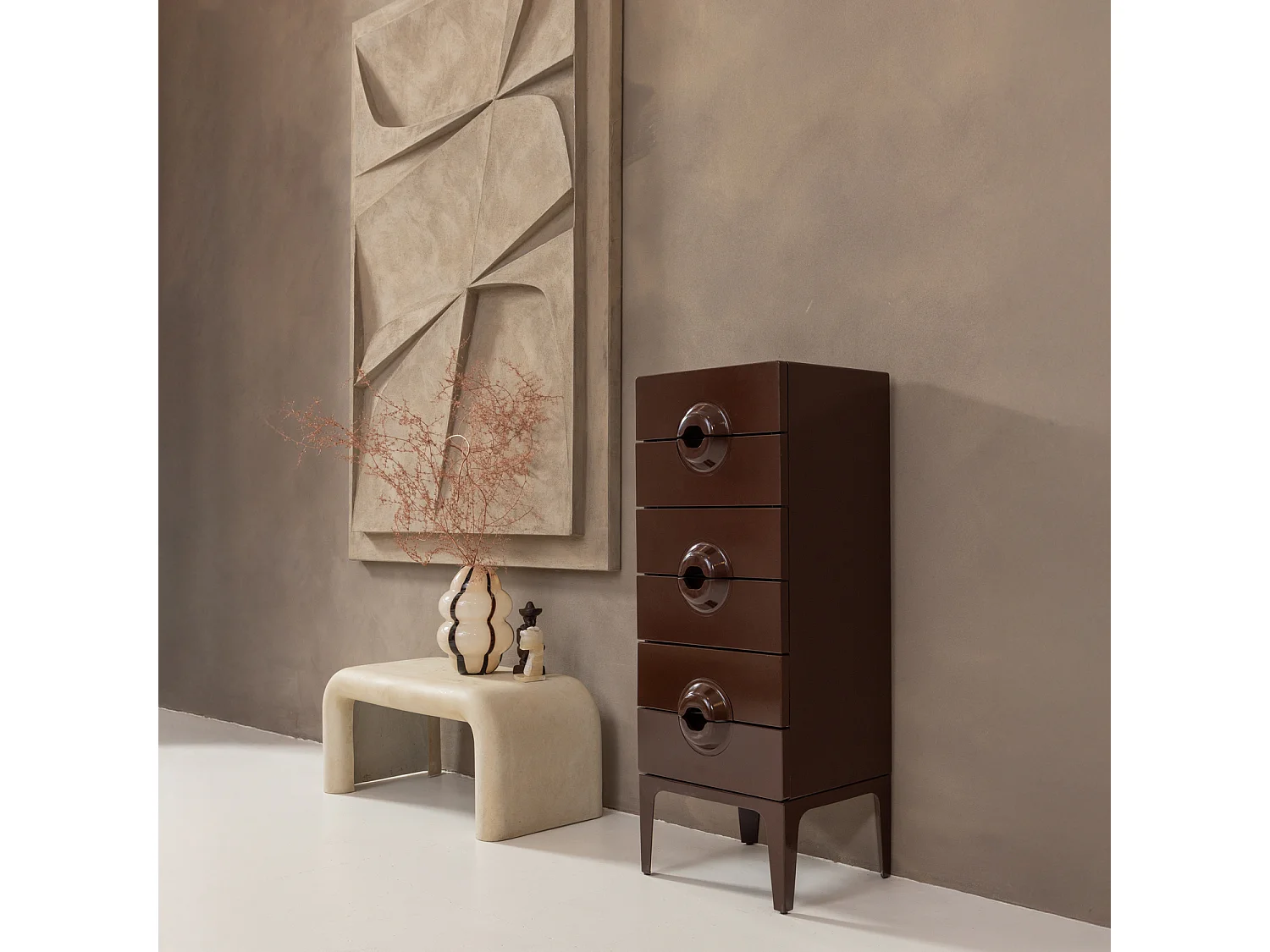 Commode 6 tiroirs en bois d'eucalyptus MERGE