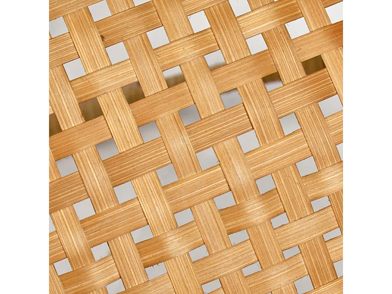 Corbeille / Panier rond D. 35 cm avec tressage en bambou - GIDEON