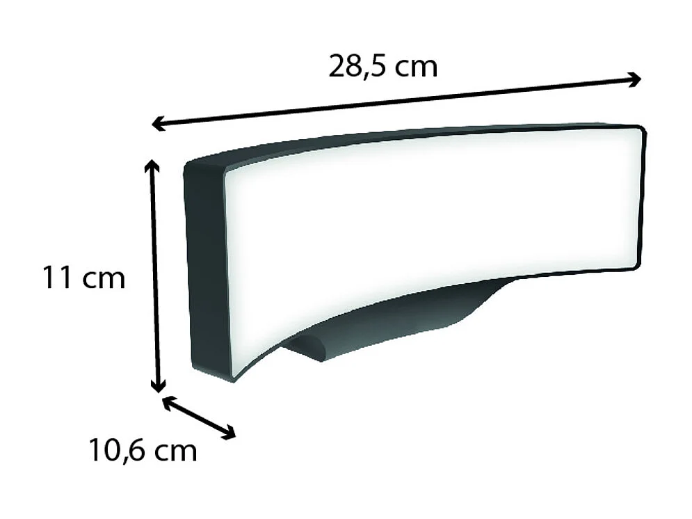 Applique murale extérieure filaire IP65 (1400lm 3000K A++) - Voltman