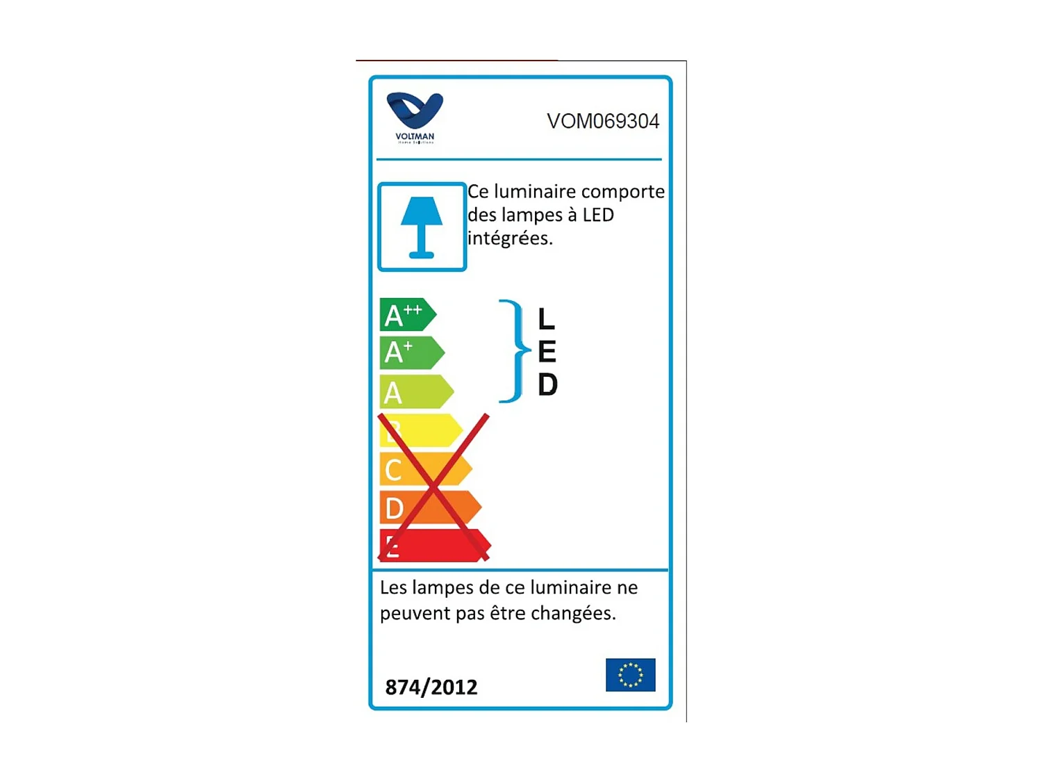 Applique murale extérieure filaire IP65 (1400lm 3000K A++) - Voltman