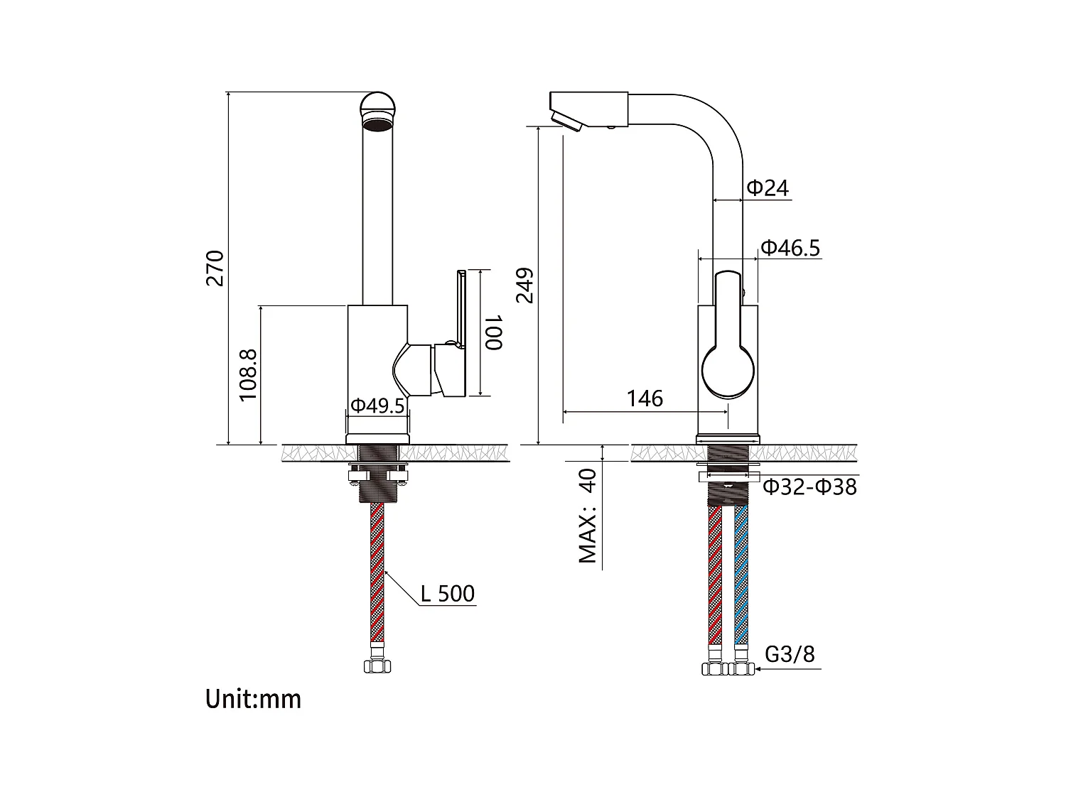 Auralum MAX Robinet Lavabo avec Bec Pivotant,Robinet Salle Bain Rotation 360°,Chromé+60cm Porte-Serviettes Salle Bain Auto-adhésif ou Perçage,Inox