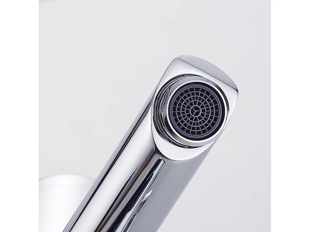 MitiGeur Elektronische Infrarood Wastafel Koud en Warm Water Automatische Mengkraan Messing Chroom Automatische Wastafelkraan Badkamer