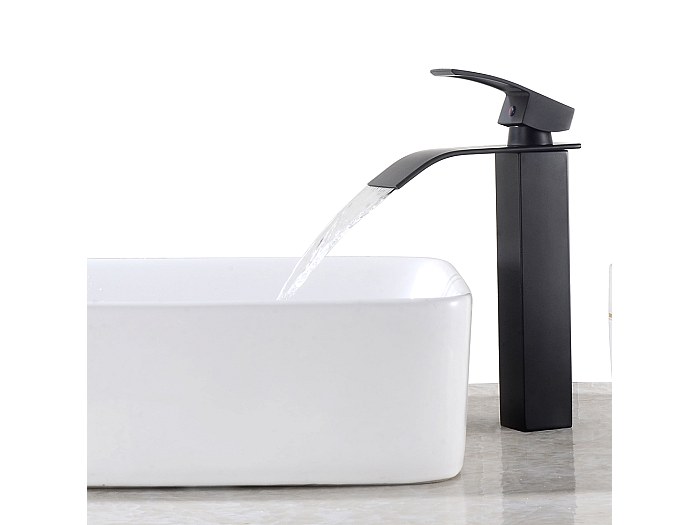 Robinet De Lavabo En Cascade - Acier Inoxydable SUS304, Économie D'Eau 30%, Design Moderne