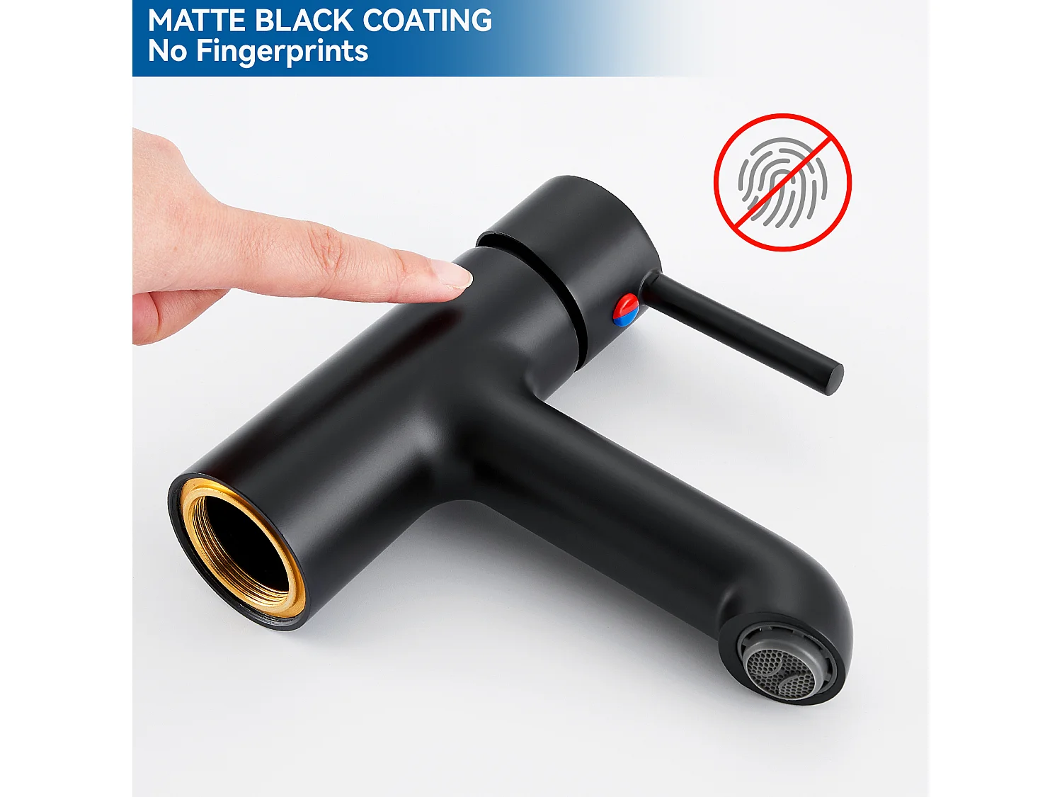 2 stks Wastafelkraan Zwart met Flexibele Aansluiting, Wastafelmengkraan Badkamer Mixer Koud/Warm Water met Tuitloop Hoogte 134mm Voor WC