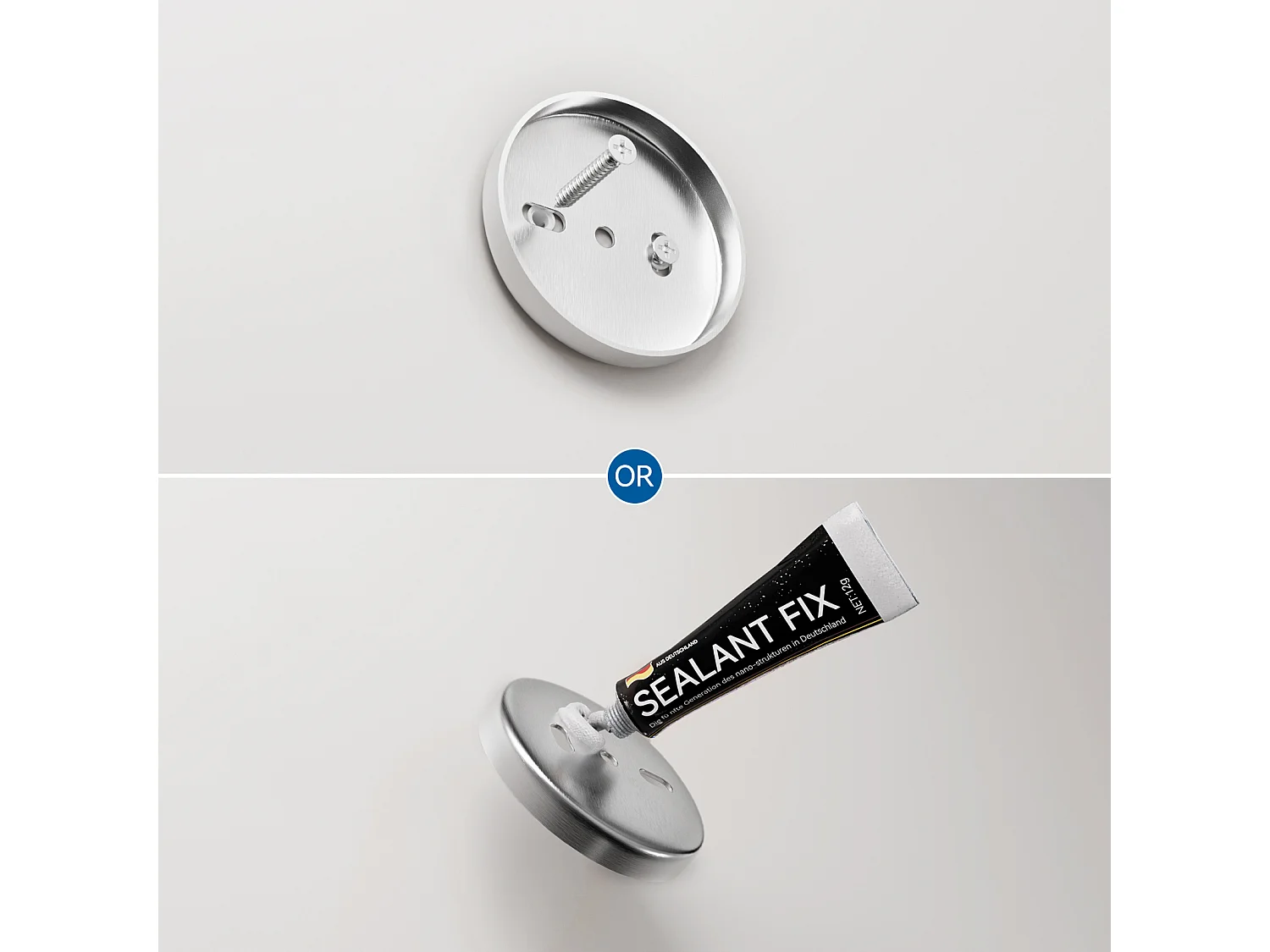 Mezclador Lavabo Con Sensor Infrarrojos Inteligente Automático,Agua Calientee/Frío,Cromado+Conjunto De Baño Accesorio 6 Piezas,Autoadhesivo/perforar