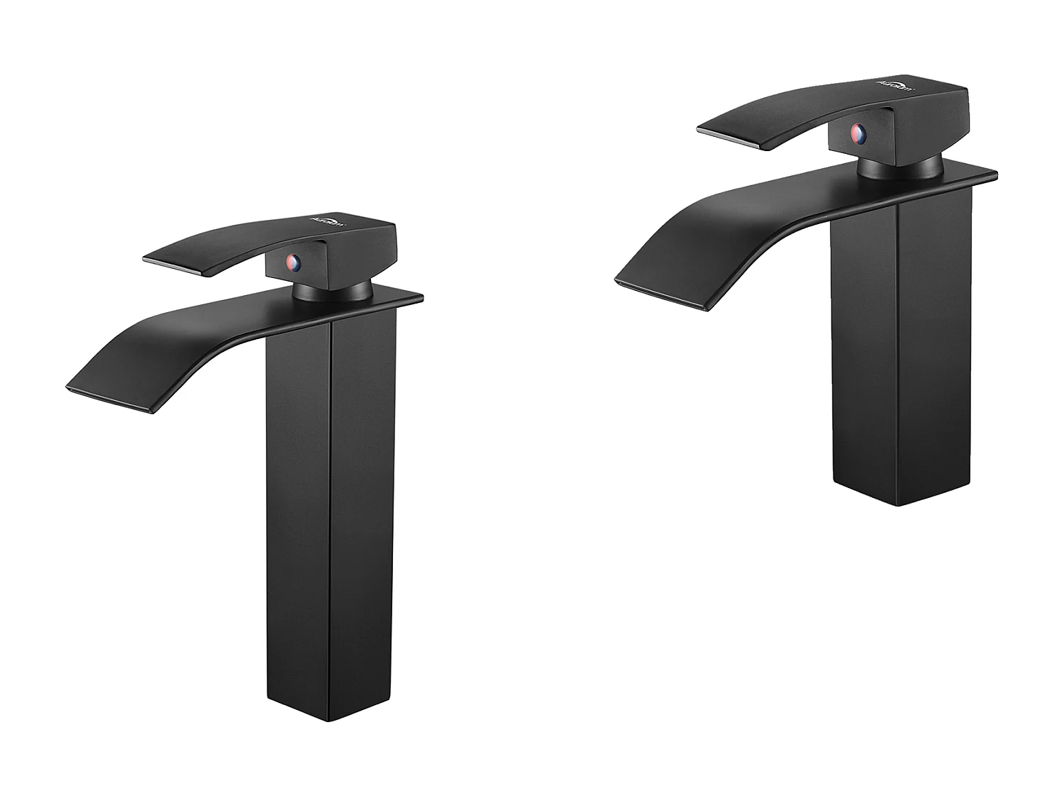 Rubinetto per lavabo a cascata di altezza totale 183mm + Miscelatore a cascata Bagno di altezza totale273mm, Rubinetteria a posa