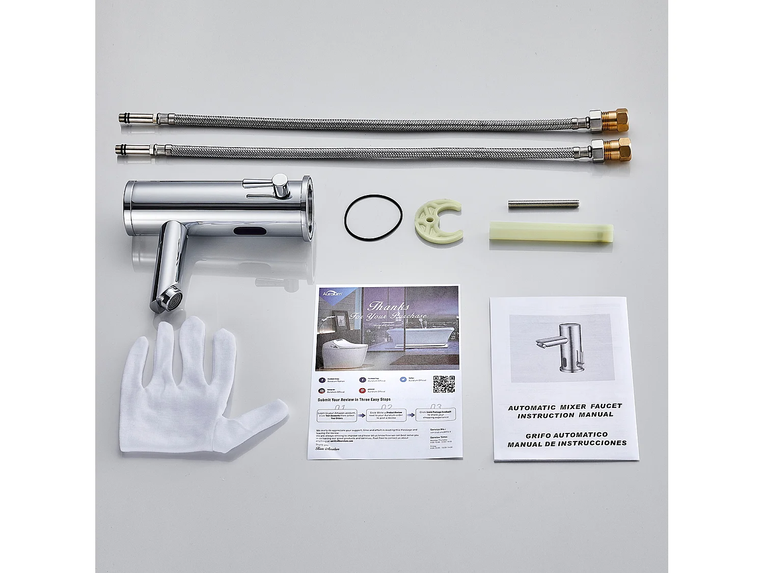 2 STKS Elektronische Infrarood Wastafel Mengkraan Warm Koud Water Automatische Mengkraan LaiTon Chrome Automatische Wastafelkraan Badkamer