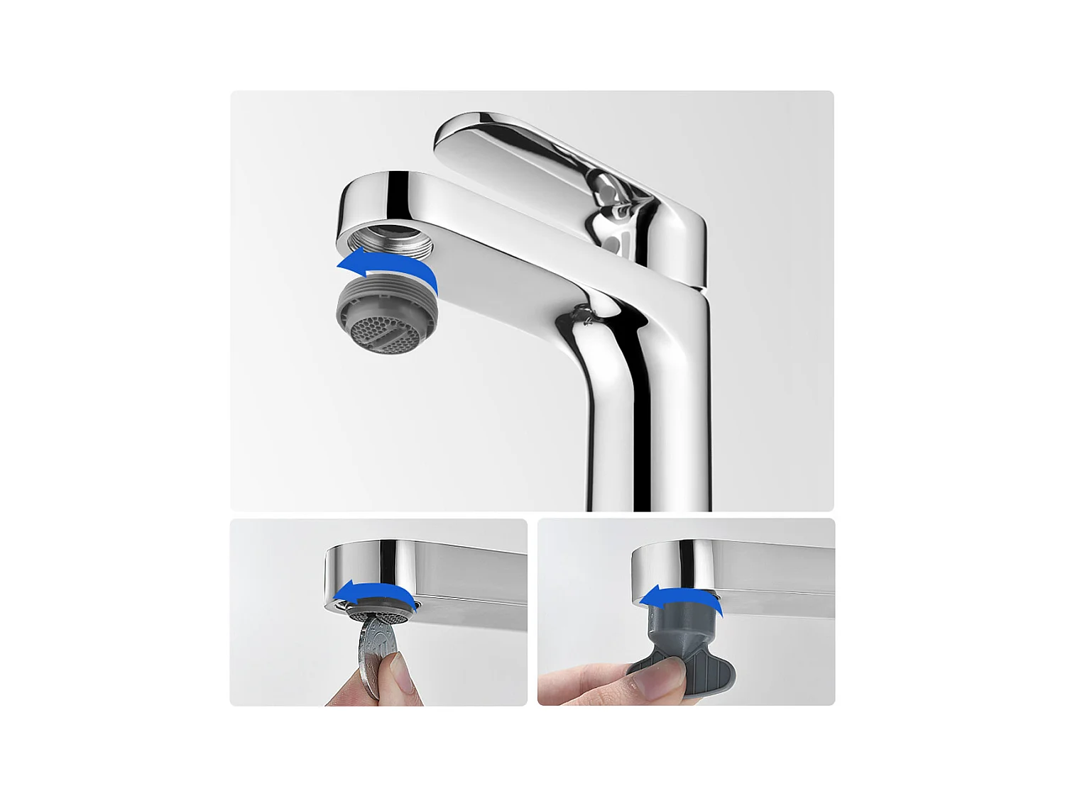 Robinet Salle Bain Moderne, Mitigeur Lavabo,Finition or Rose,Chromé+Bonde de Lavabo Bonde Pop-up avec Trop-plein Automatique Universelle