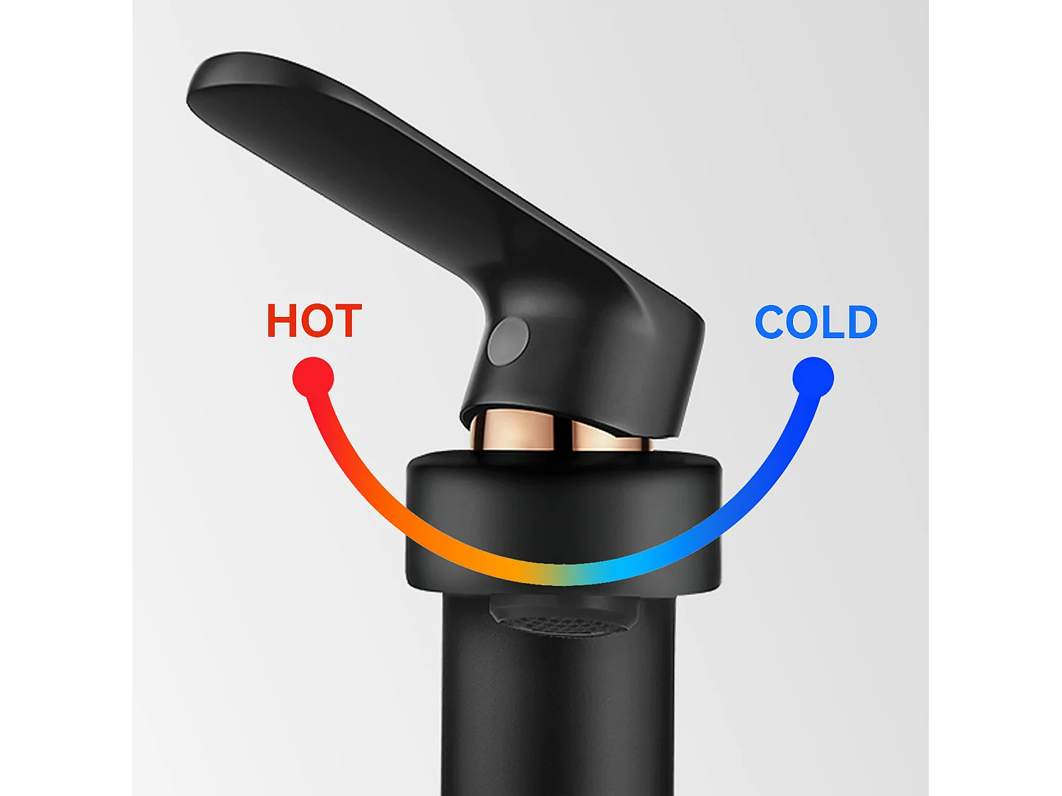 Robinet Salle de Bain,Noir,avec Mousseur Démontable,eau Froide/Chaude+Bonde Lavabo Bonde Pop-up avec Trop-plein Automatique Universelle