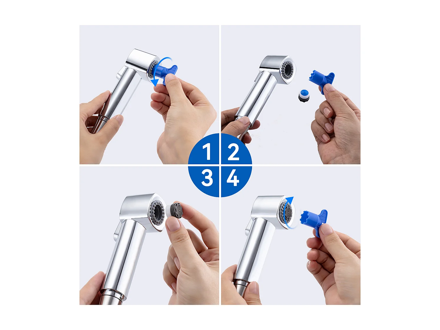 2 en1 Évier de Cuisine 1 Bac 55*44*19CM, à Encastrer/Fleur/ Sous-Plan, Brossé+ Robinet de Cuisine Inox Extractible Rotatif à 360 °