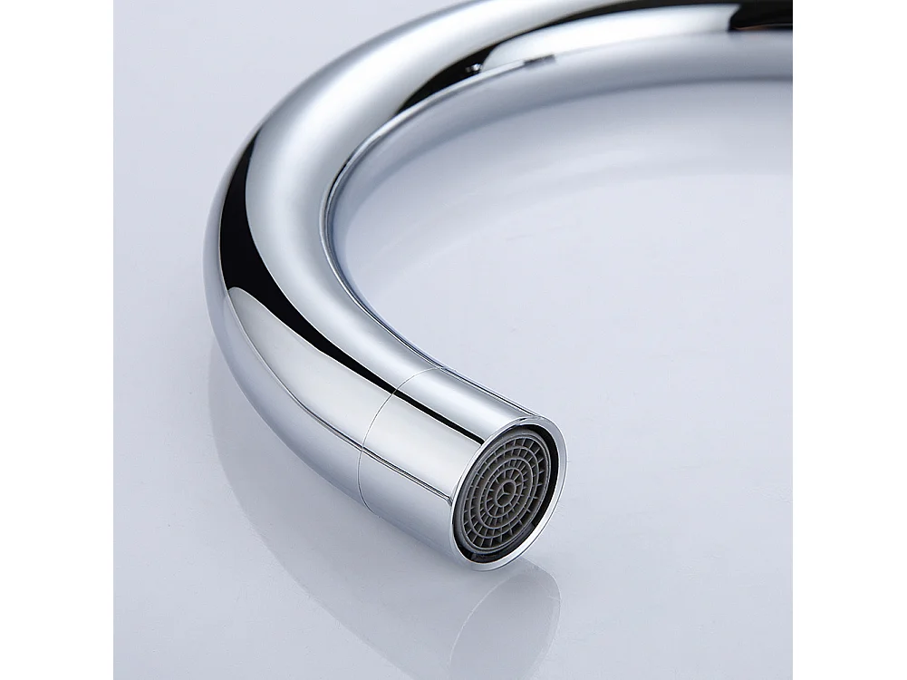 1 Bac Évier Cuisine en Granit,55*45*20cm,Kit de Vidage,Noir+ Robinet de Cuisine Chromé Pivotant à 360°  Eau Froide /Chaude