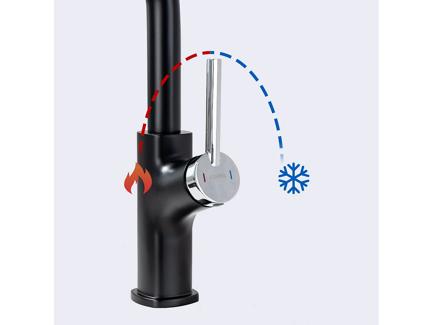 Évier Cuisine 1 Bac 60*44*20CM,inox 304,à Encastrer/sous-plan avec Panier Drainage,Nano+Robinet Cuisine Noir avec Douchette Extractible,2 Jets