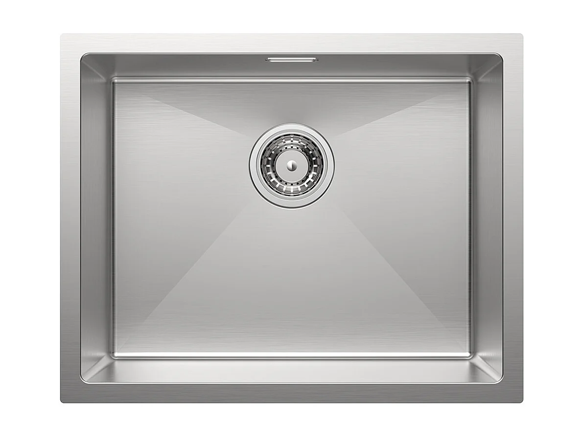 2 en1 Évier de Cuisine 1 Bac 55*44*19CM, à Encastrer/Fleur/ Sous-Plan, Brossé+Mitigeur Cuisine en Acier Inox 304 Rabattable Pivotant à 360°