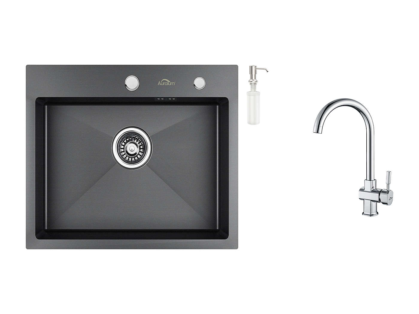 Rubinetto Cucina per lavello INOX Lite canna orientabile