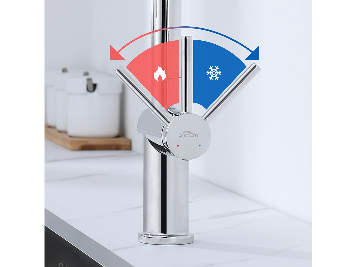 1-Beutel Silber Küchenspüle, 44*49*20 CM, mit Seifenspender, Edelstahl + Ausziehbarer Küchenarmatur mit Zwei Funktionen, Chrom