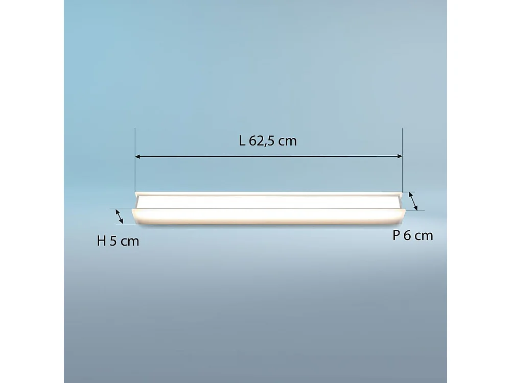 Réglette spécial Salle de Bains IP44 (60cm 8W 600lm 4000K) - Voltman
