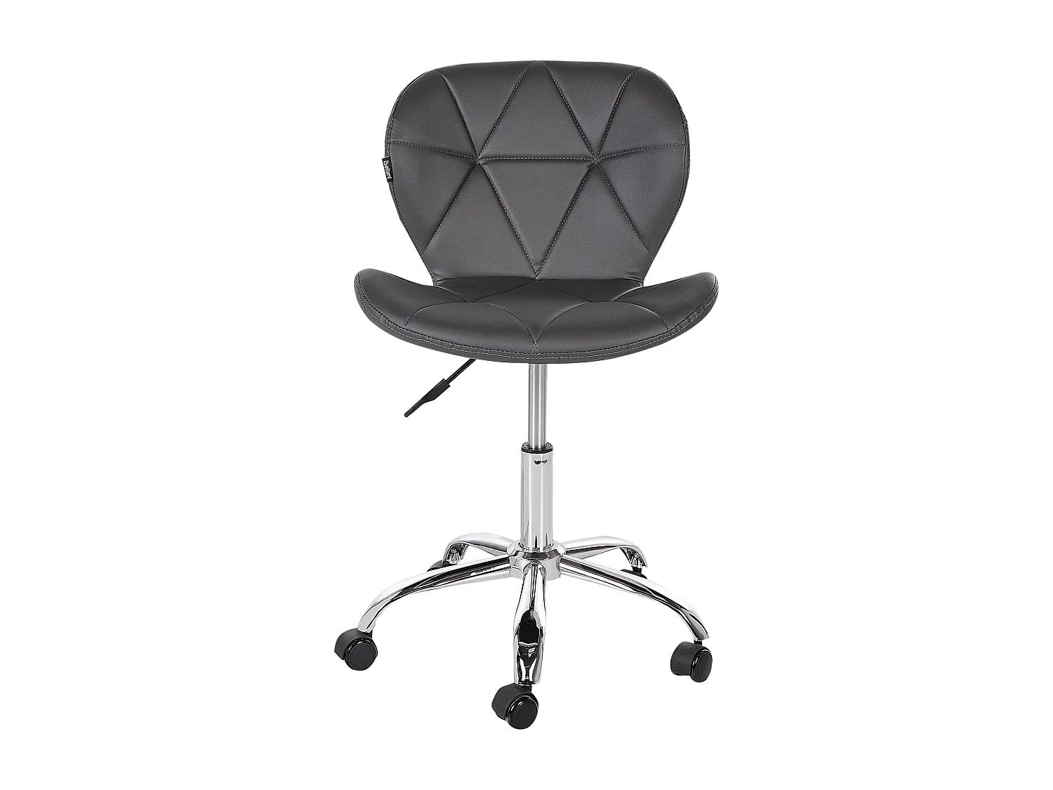 Chaise de bureau VALETTA Cuir PU Gris graphite