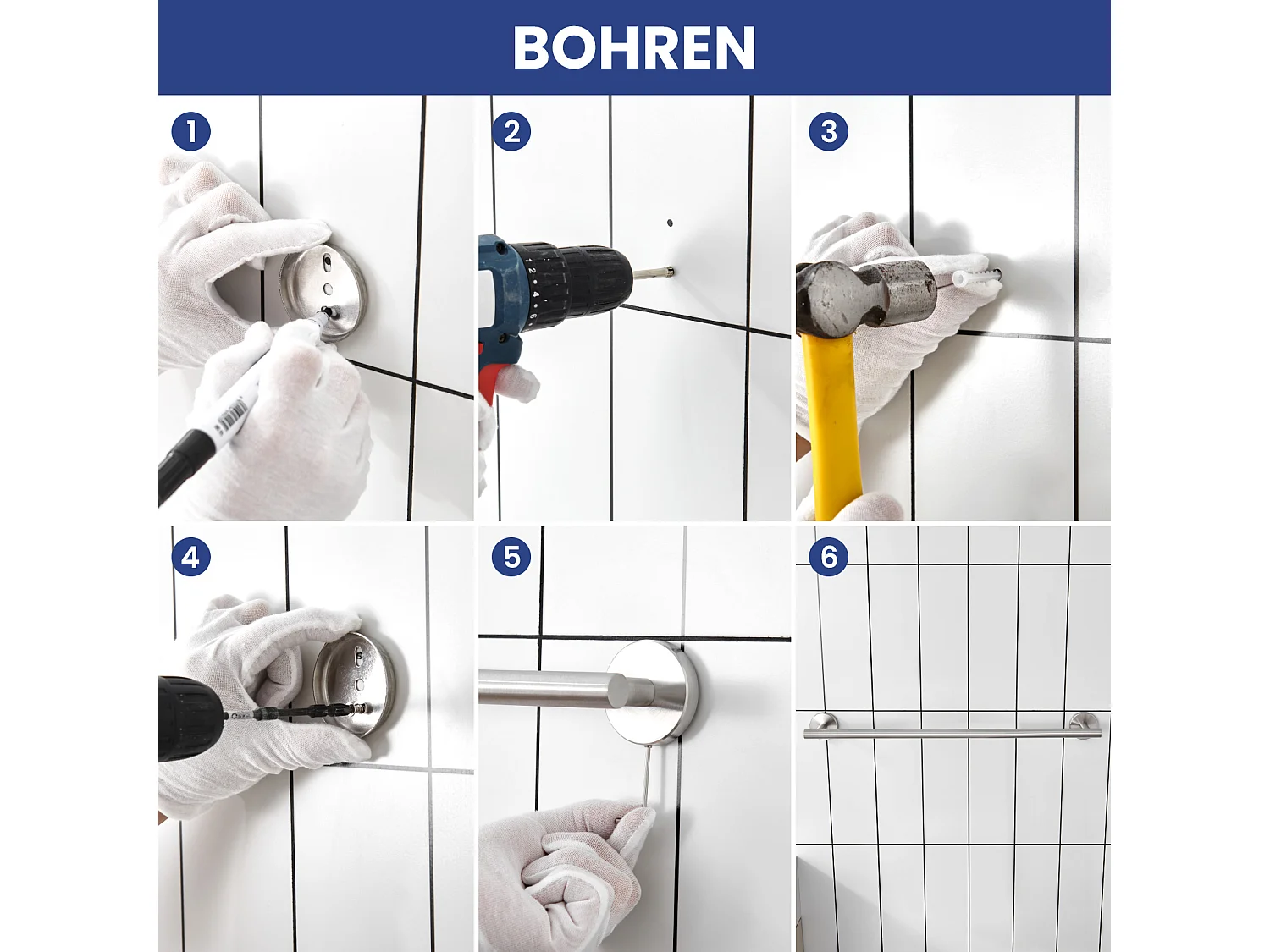 2PCS Porte-serviettes Multifonctionnel en Inox 304 Brossé, Porte-serviettes Unipolaire Adapté pour Salle de Bain/Serviette Hygiénique/Cuisine