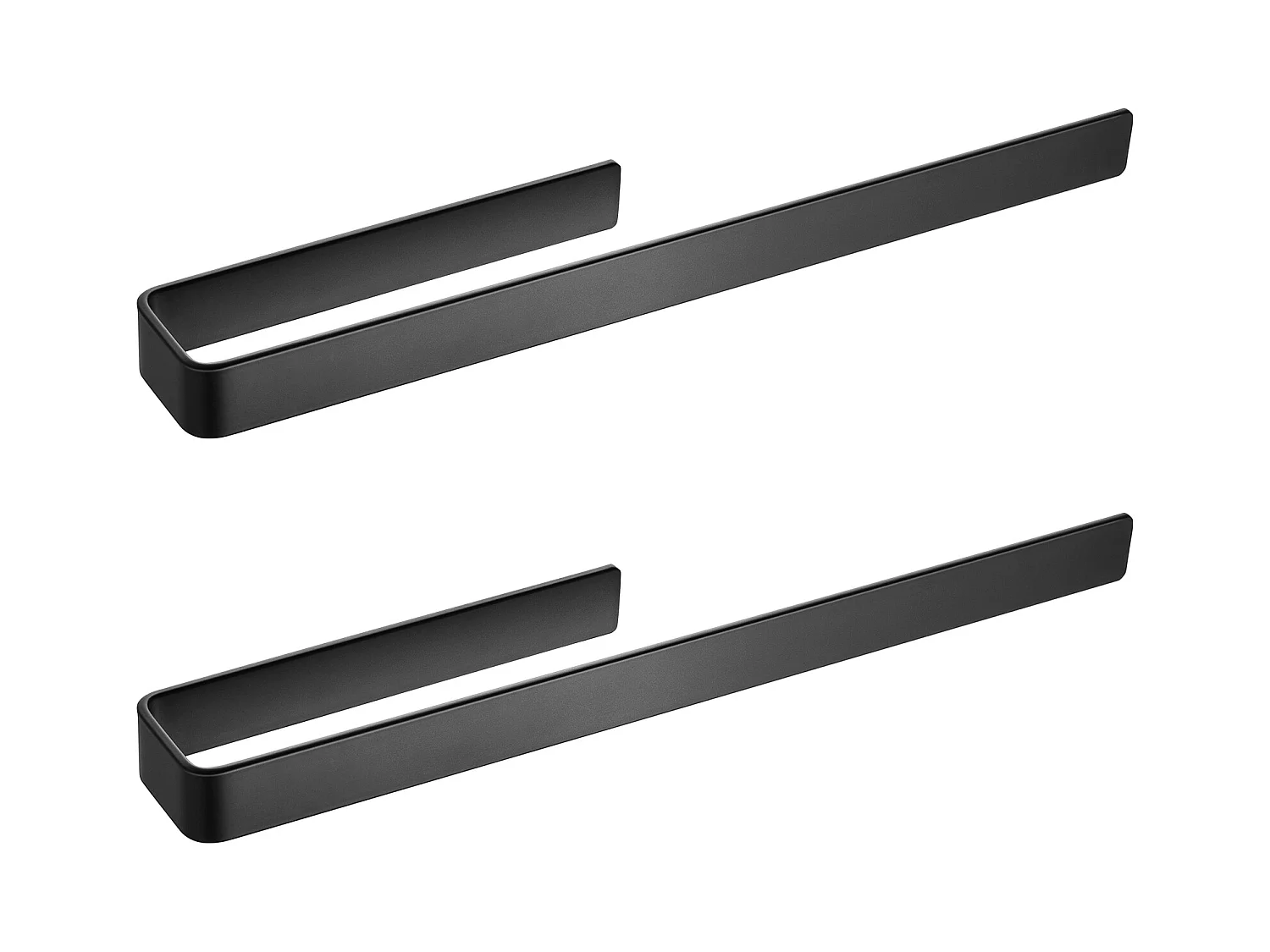 STKS Badkamer Handdoekenrek, CECIPA MAX Zwart Handdoekenrek, 40 cm Zijhanddoekrek voor Badkamermeubilair