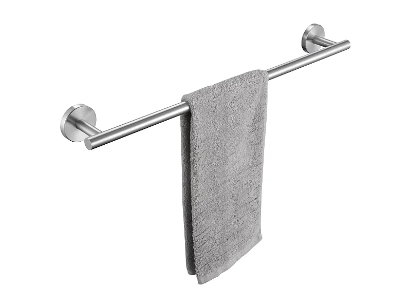 Porte-serviettes Multifonctionnel en Acier Inoxydable 304 Brossé, Porte-serviettes Unipolaire Adapté pour Salle de Bain/Serviette Hygiénique/Cuisine