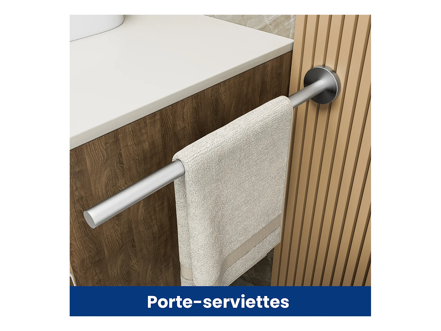 Cecipa MAX Porte-serviettes Mural Salle de Bain Porte-papier Hygiénique en Acier Inoxydable Brossé Ensemble de Suspension de Salle de Bain 4 Pièces