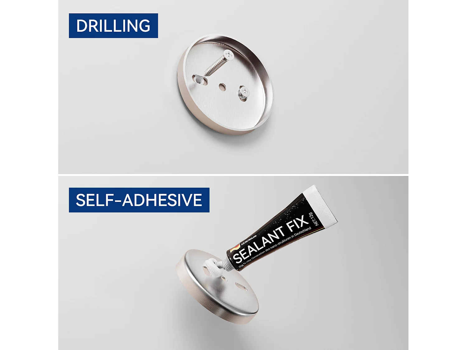 Cecipa MAX Porte-serviettes Mural Salle de Bain Porte-papier Hygiénique en Acier Inoxydable Brossé Ensemble de Suspension de Salle de Bain 4 Pièces