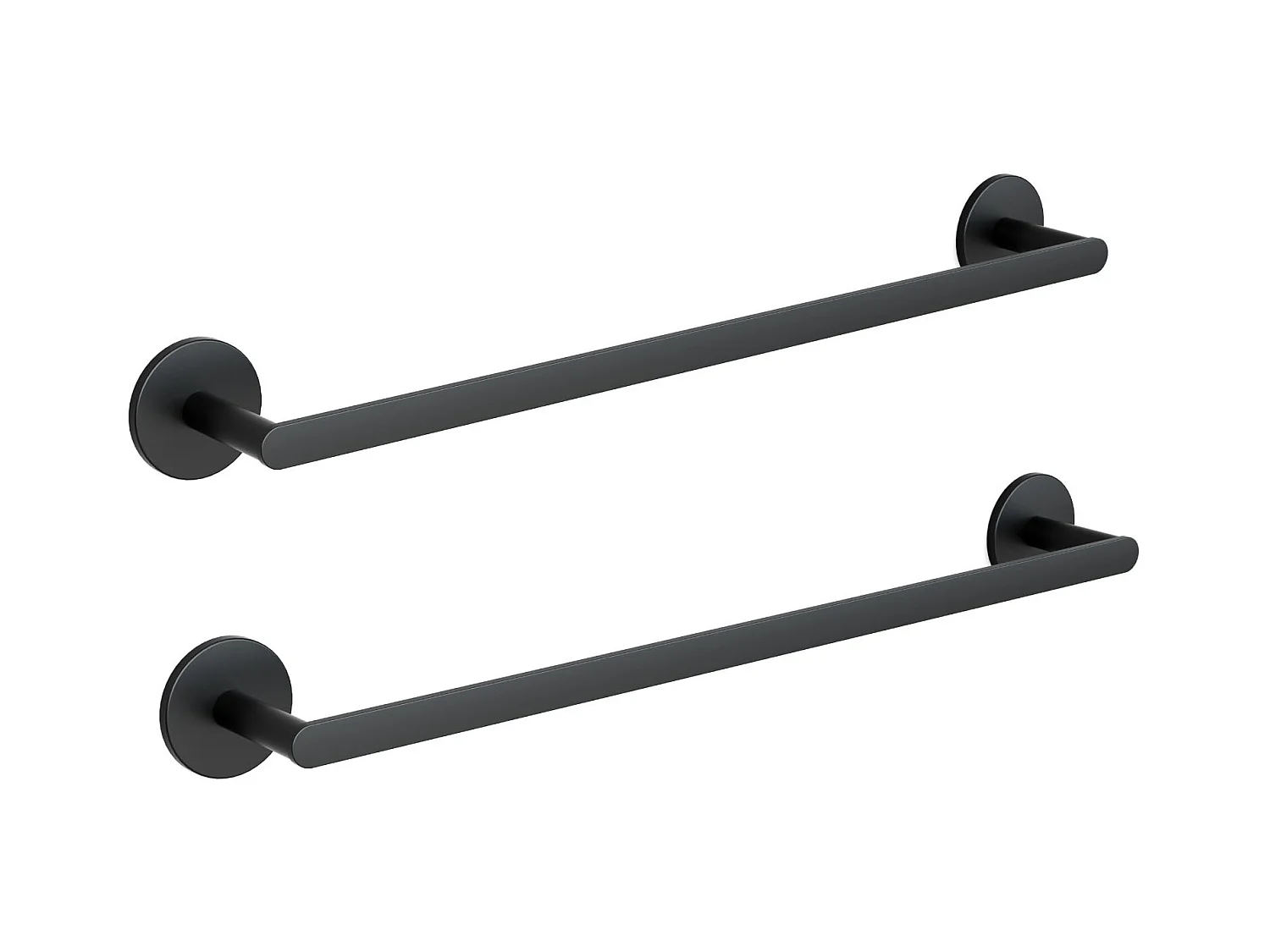 Cecipa MAX 2X Porte-serviettes de Salle de Bain - Peut accrocher 2 Serviettes - Porte-serviettes Noir en Inox - Porte-serviettes pour Salle de Bain