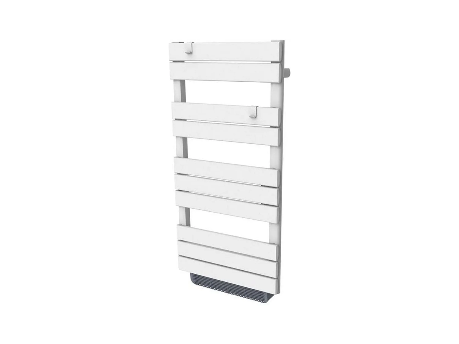 Chauffage sèche-serviette inertie sèche - 500W + soufflerie 1000W - Blanc - Voltman