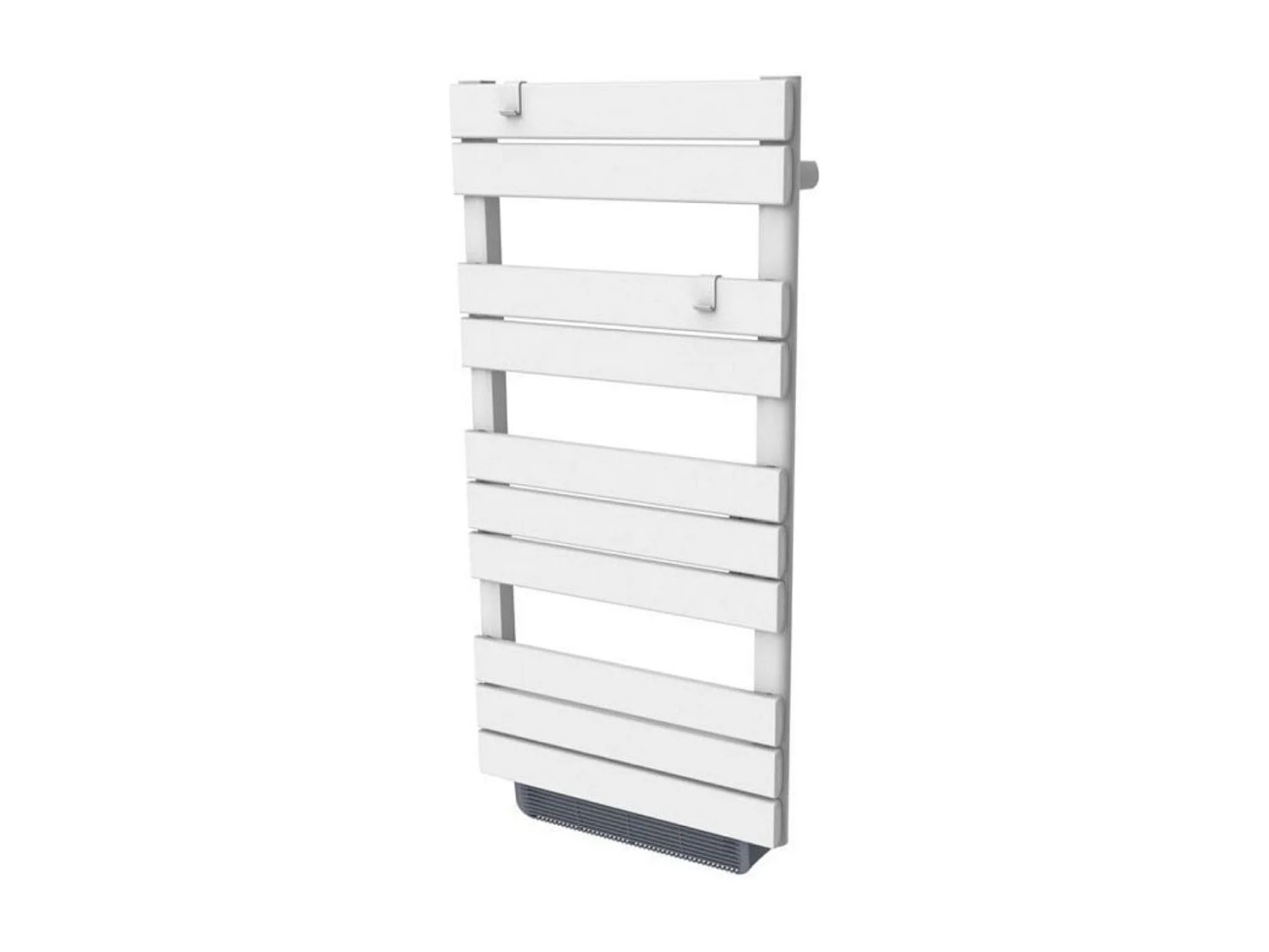 Chauffage sèche-serviette inertie sèche - 500W + soufflerie 1000W - Blanc - Voltman