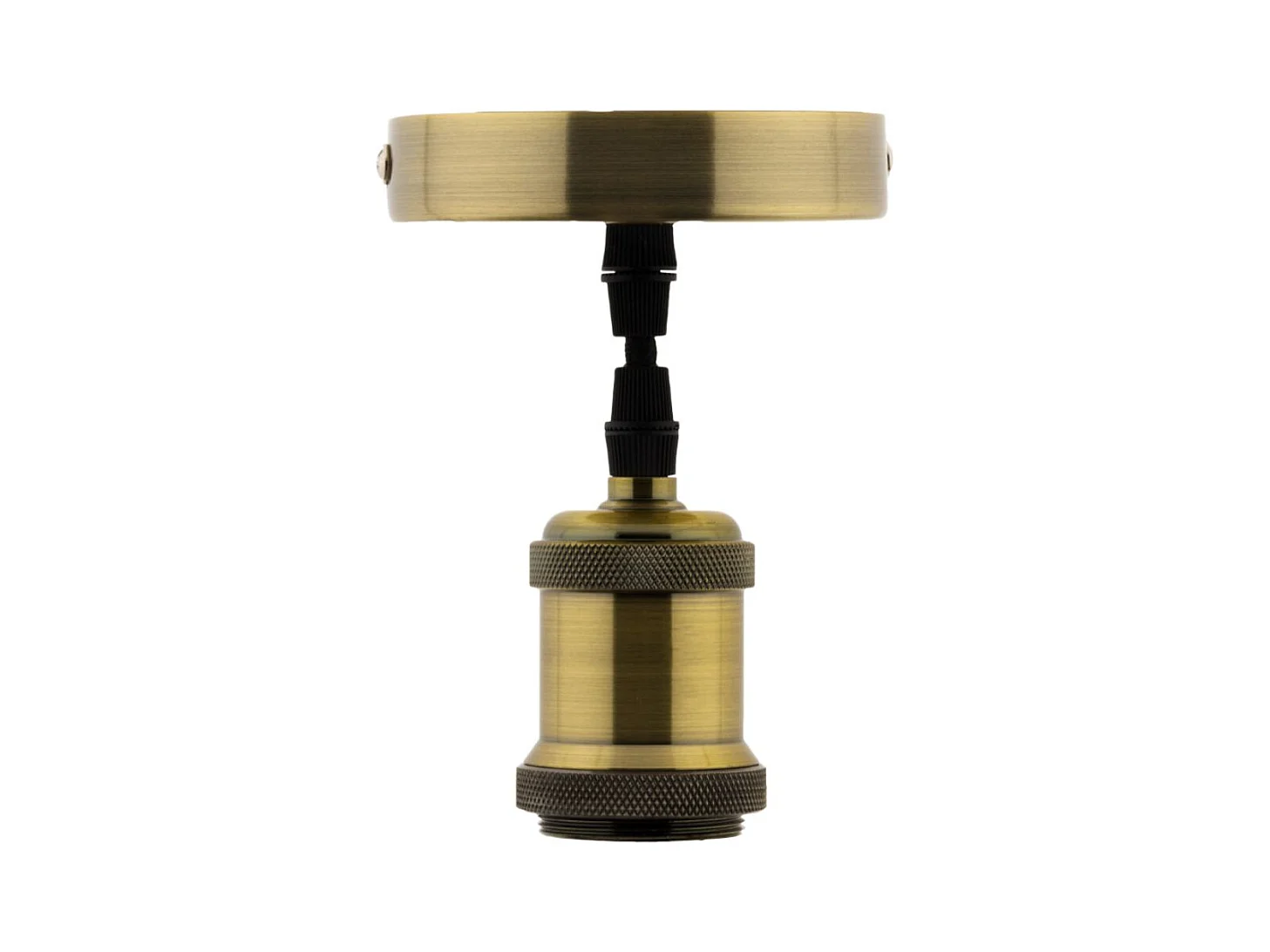 Kit de suspension luminaire métal avec cordon textile Cuivre - Zenitech